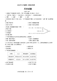 2024年山东省德州市天衢新区中考二模历史试题+