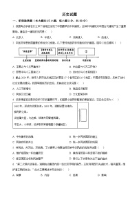 2024年新疆乌鲁木齐新市区中考三模历史试题（原卷版+解析版）