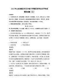 2024年山东省临沂市九年级下学期 学业水平考试模拟（三）历史试卷（解析版）
