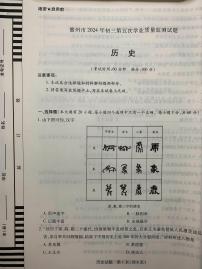 19，2024年海南省儋州市中考模拟历史试题