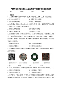 内蒙古包头市青山区2024届九年级下学期中考二模历史试卷(含答案)
