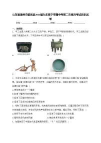 山东省德州市临邑县2024届九年级下学期中考第二次练兵考试历史试卷(含答案)
