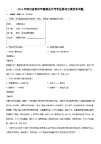 [历史]2024年四川省自贡市富顺县代寺学区联考中考三模试题（解析版）