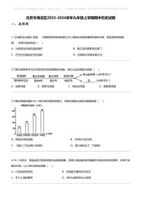 [历史]北京市海淀区2023-2024学年九年级上学期期中历史试题