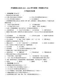 吉林省四平市伊通满族自治县2023-2024学年部编版八年级下学期期末历史试卷