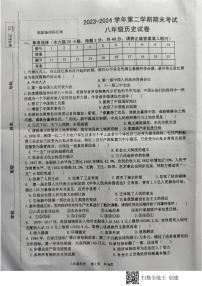 安徽省淮南市潘集区2023-2024学年八年级下学期期末考试历史试题