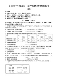 山西省吕梁市汾阳市2023-2024学年部编版八年级历史下学期期末测试卷