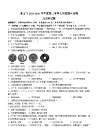 海南省东方市2023-2024学年七年级下学期7月期末历史试题(无答案)