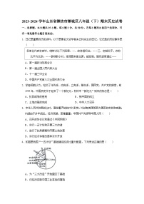 山东省潍坊市潍城区2023-2024学年八年级下学期期末历史试卷
