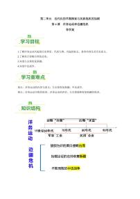 人教部编版 (五四制)中国历史 第三册第二单元 近代化的早期探索与民族危机的加剧第4课 洋务运动学案及答案