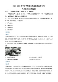 河南省漯河市郾城区2023-2024学年八年级下学期期末历史试题（解析版）