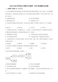 [历史]黑龙江省哈尔滨市双城区乐群乡中学2024～2025学年九年级上学期9月月考试题(有解析)