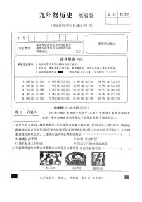 河南省开封市通许县2024-2025学年部编版九年级上学期期中考试历史试题