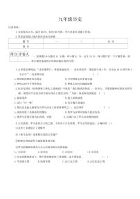 陕西省渭南市临渭区多校2024～2025学年九年级上学期期中历史试题（含答案）