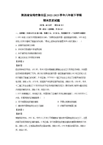 陕西省宝鸡市陈仓区2022-2023学年八年级下学期期末历史试卷（解析版）