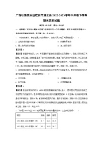 广西壮族自治区钦州市浦北县2022-2023学年八年级下学期期末历史试卷(解析版)