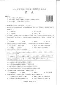 湖南省邵阳市隆回县2024-2025学年九年级上学期11月期中历史试题