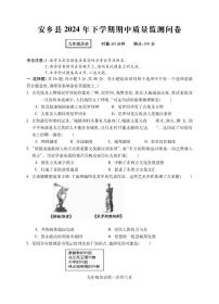 湖南省常德市安乡县2024-2025学年九年级上学期期中考试历史试题