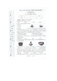 河南省驻马店市泌阳县2024-2025学年七年级上学期11月期中历史试题