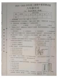 河南省驻马店市汝南县2024-2025学年八年级上学期11月期中考试历史试题