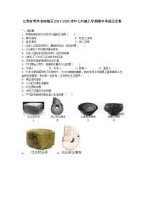 江苏省苏州市相城区2024-2025学年部编版七年级上学期期中考试历史试卷