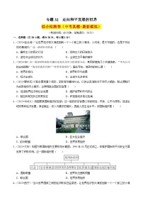 （部编版）中考历史一轮复习考点练习专题32 走向和平发展的世界（解析版）