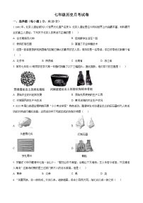 河南省南阳市内乡县赵店初级中学2024-2025学年七年级上学期9月月考历史试题（含解析）