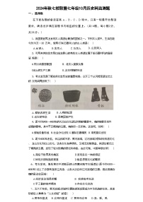 湖北省武汉市黄陂区七校联盟2024-2025学年七年级上学期10月月考历史试题