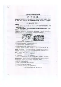 山东省泰安市新泰市（五四学制）2024-2025学年七年级上学期11月期中历史试题