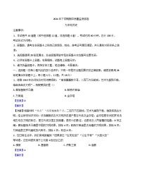 湖南省长沙市浏阳市2024-2025学年九年级上学期期中历史试题（解析版）