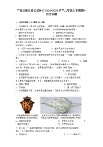 广西壮族自治区玉林市2024-2025学年九年级上学期期中历史试题