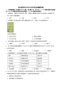 四川省巴中市2024年中考历史真题试卷【附真题答案】