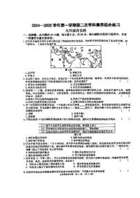 广东省江门市蓬江区杜阮镇杜阮中心初级中学2024-2025学年九年级上学期11月期中历史试题