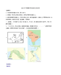 湖南省邵阳市武冈市2024-2025学年九年级上学期期中历史试题（解析版）