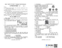 山东省滨州市滨城区2024—2025学年九年级历史上学期期中试卷