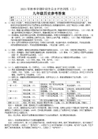 广西壮族自治区钦州市浦北县第三中学2024-2025学年九年级上学期12月月考历史试题(01)