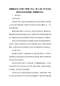 人教版（2024）九年级下册第12课 亚非拉民族民主运动的高涨教学设计