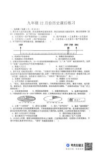 河南省新乡市新乡县河南师范大学附属外国语学校2024-2025学年部编版九年级上学期12月月考历史试题