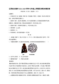 江苏省无锡市2024-2025学年七年级（上）期末模拟卷历史试卷
