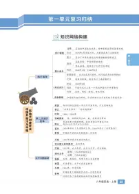 初中历史《单元知识归纳》八上