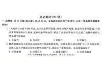 甘肃省陇南市西和县2024-2025学年部编版九年级上学期1月期末历史试题