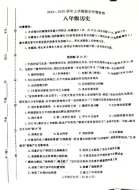 河南省平顶山市郏县2024_2025学年上学期八年级历史期末测试卷