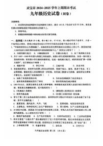 三门峡灵宝市2024-2025学年九年级上学期期末历史试卷