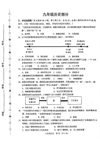 广西南宁市2024_2025学年九年级上学期期末历史试卷