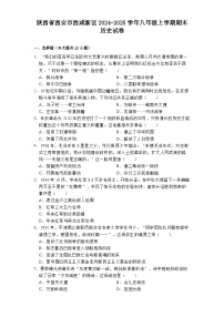 陕西省西安市西咸新区2024-2025学年八年级上学期期末历史试卷