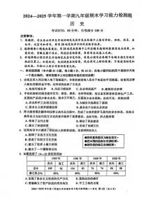 广东省梅州市五华县2024-2025学年九年级上学期1月期末历史试题