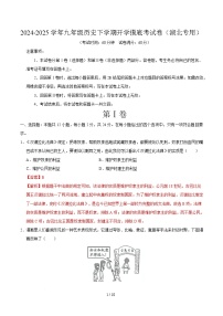 九年级历史开学摸底考（湖北专用）-2024-2025学年初中下学期开学摸底考试卷