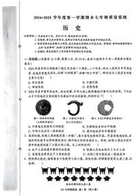 河北省保定市雄安新区2024-2025学年七年级上学期期末历史试题