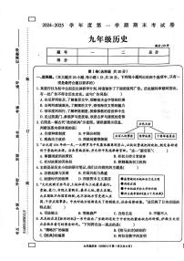 河南省周口市鹿邑县2024-2025学年九年级上学期1月期末历史试题