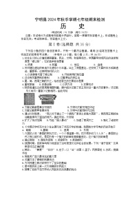 广西壮族自治区崇左市宁明县2024-2025学年七年级上学期1月期末历史试题（含答案）